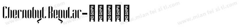 Chernobyl Regular字体转换